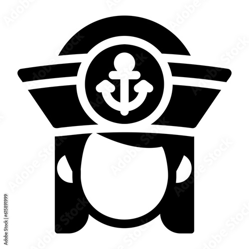 sailor glyph icon