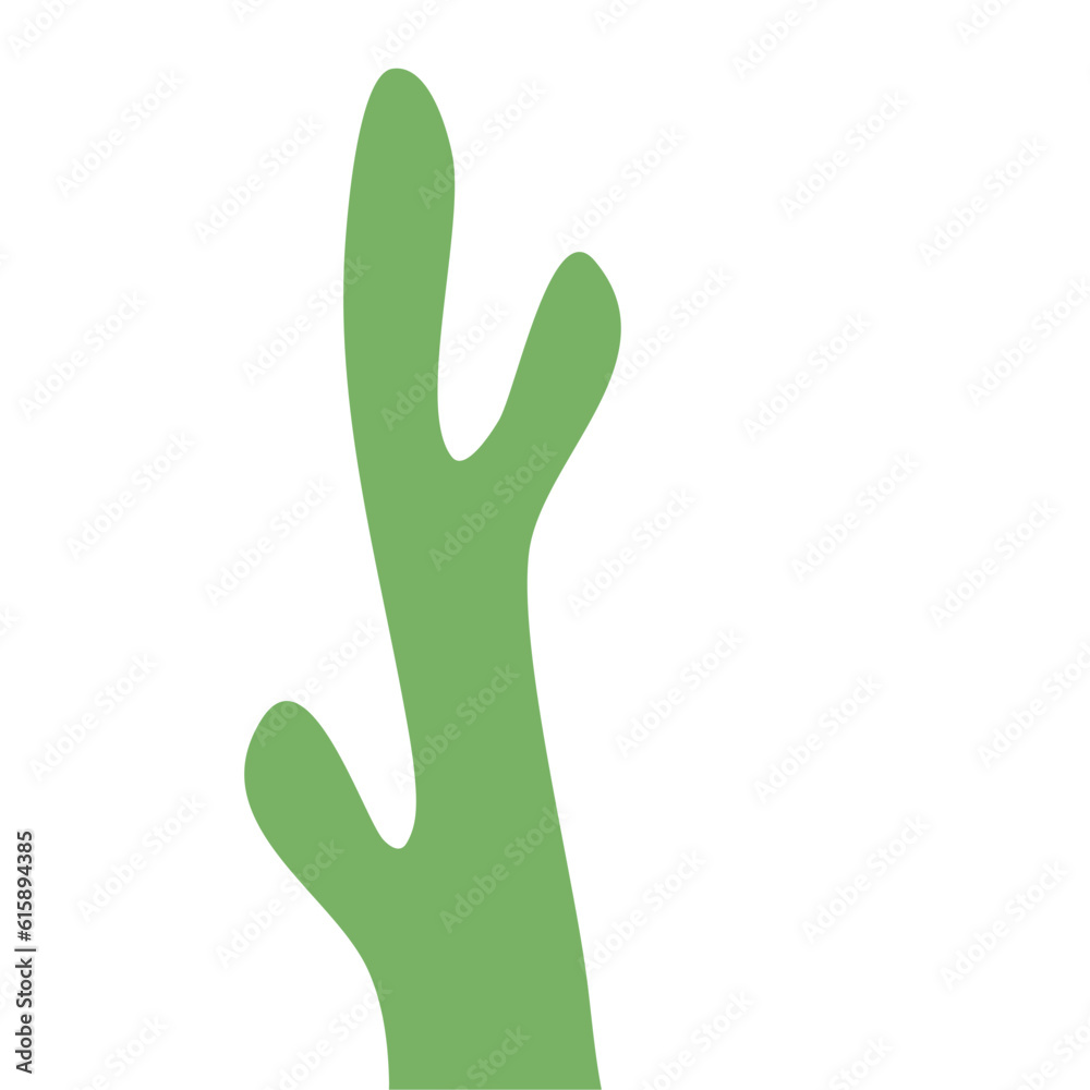 Obraz premium Abstract Green Cactus Shape