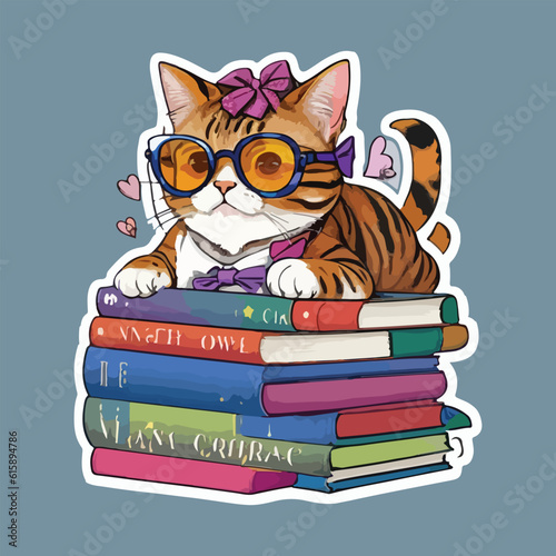 Cute and funny cats doodle vector set. Cartoon cat or kitten characters design collection with flat color in different poses. Set of purebred pet animals isolated .