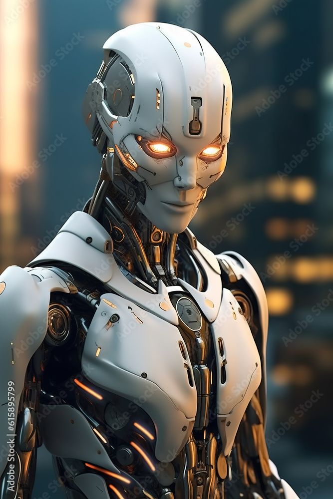 robot cyborg artificial intelligence in the future