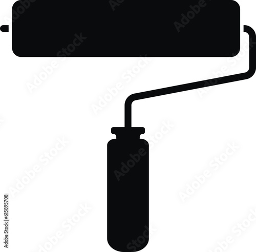 Simple Paint Roller Icon Illustration