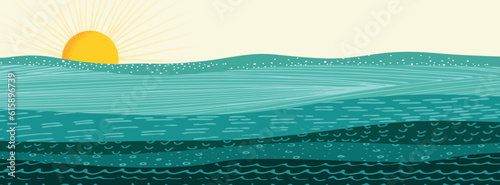 Nature background. Vector illustration for web and social media banner, presentation template, background, summer card template, advertising material, travel and holiday ads.