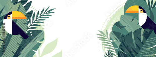Nature background. Vector illustration for web and social media banner, presentation template, background, summer card template, advertising material, travel and holiday ads.