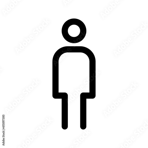 Man line icon. Vector graphics..