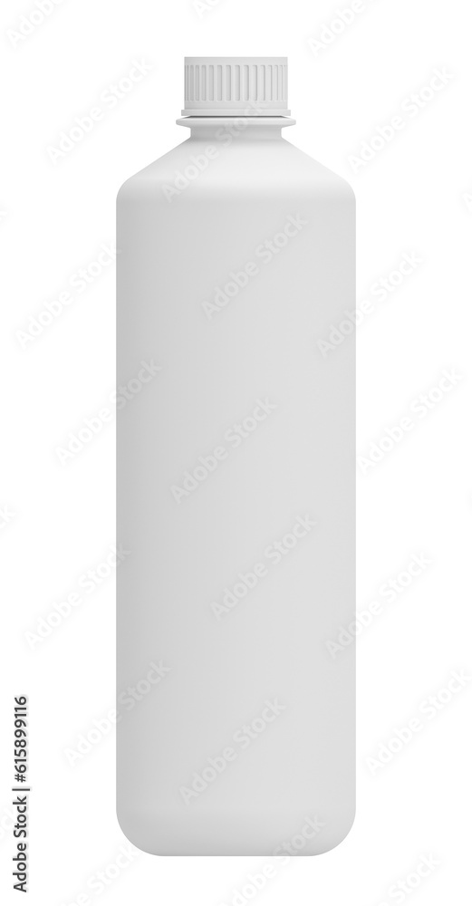 Realistic white plastic bottle. Mock-up packages. 3D Illustration Realistic white plastic bottle. Mock-up packages. 3D Illustration