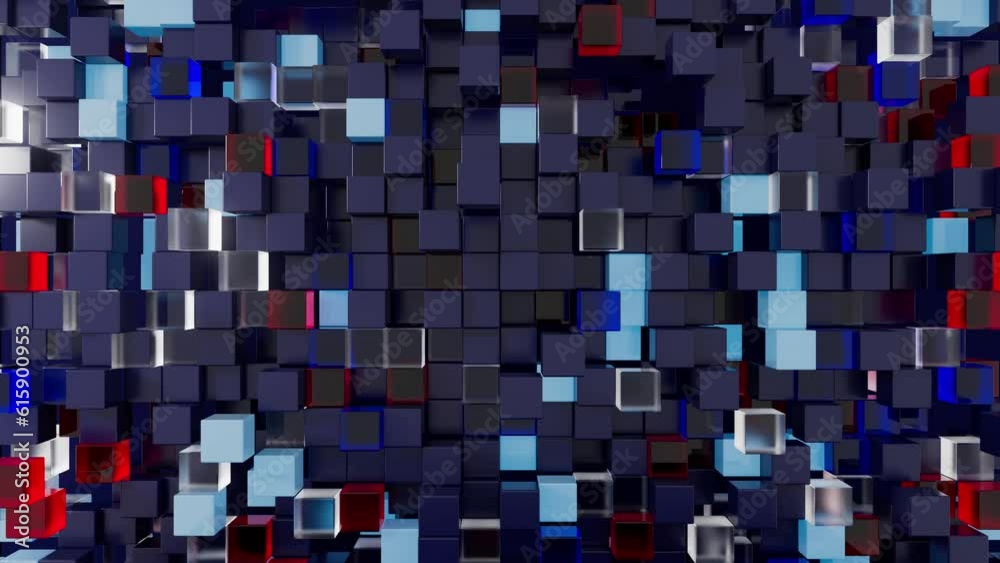 futuristic cube background