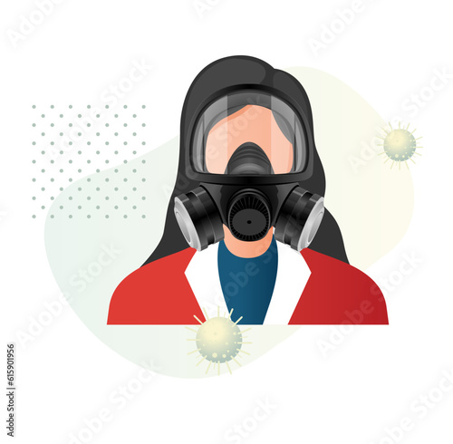 Full Face Industrial Grade Respiratory Protective Mask - Icon