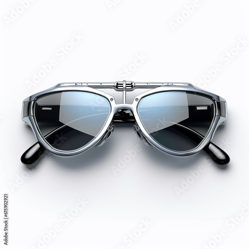Unisex sunglasses isolated on white background