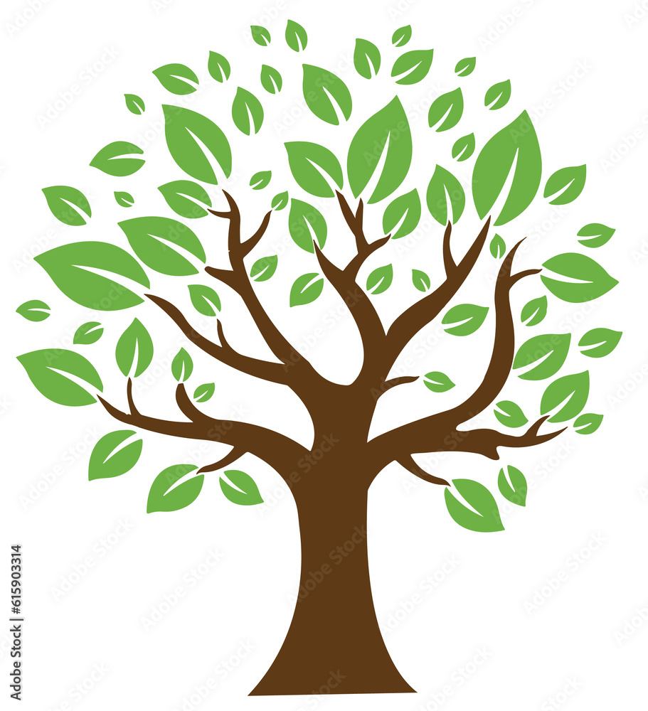 A tree company logo icon in colour A tree company logo icon in colour