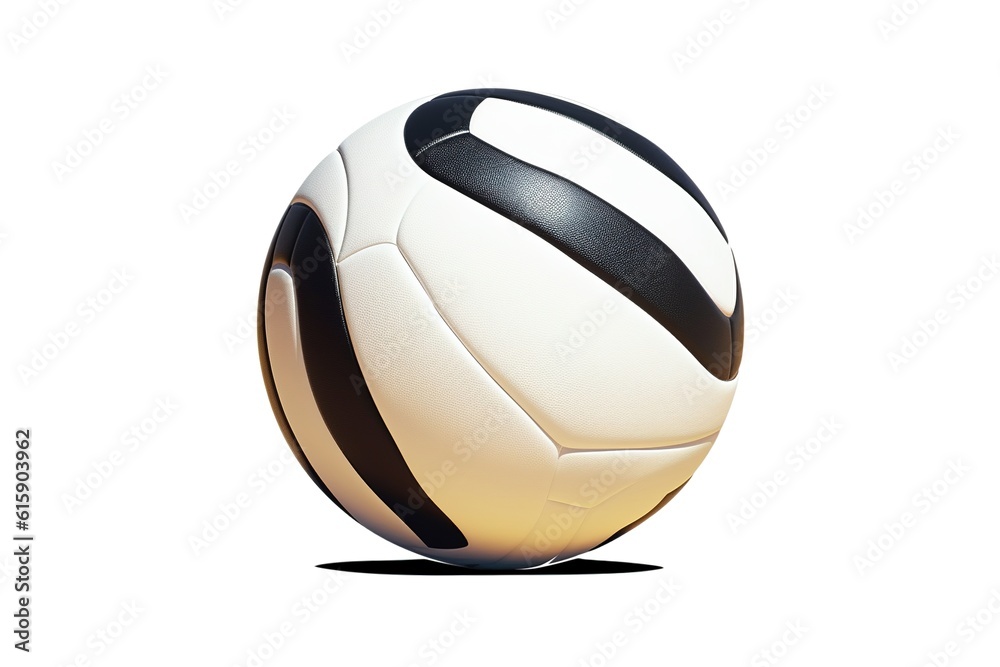 Fototapeta premium Volleyball ball isolated on white background. Generated by AI.
