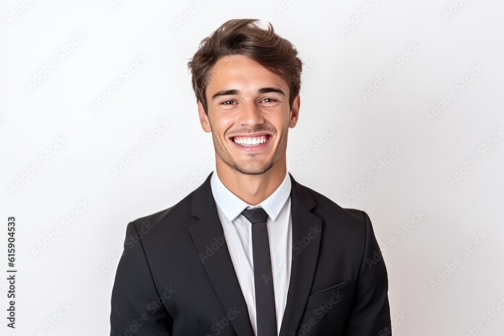 Portrait of smiling businessman. Illustration AI Generative Portrait of smiling businessman. Illustration AI Generative