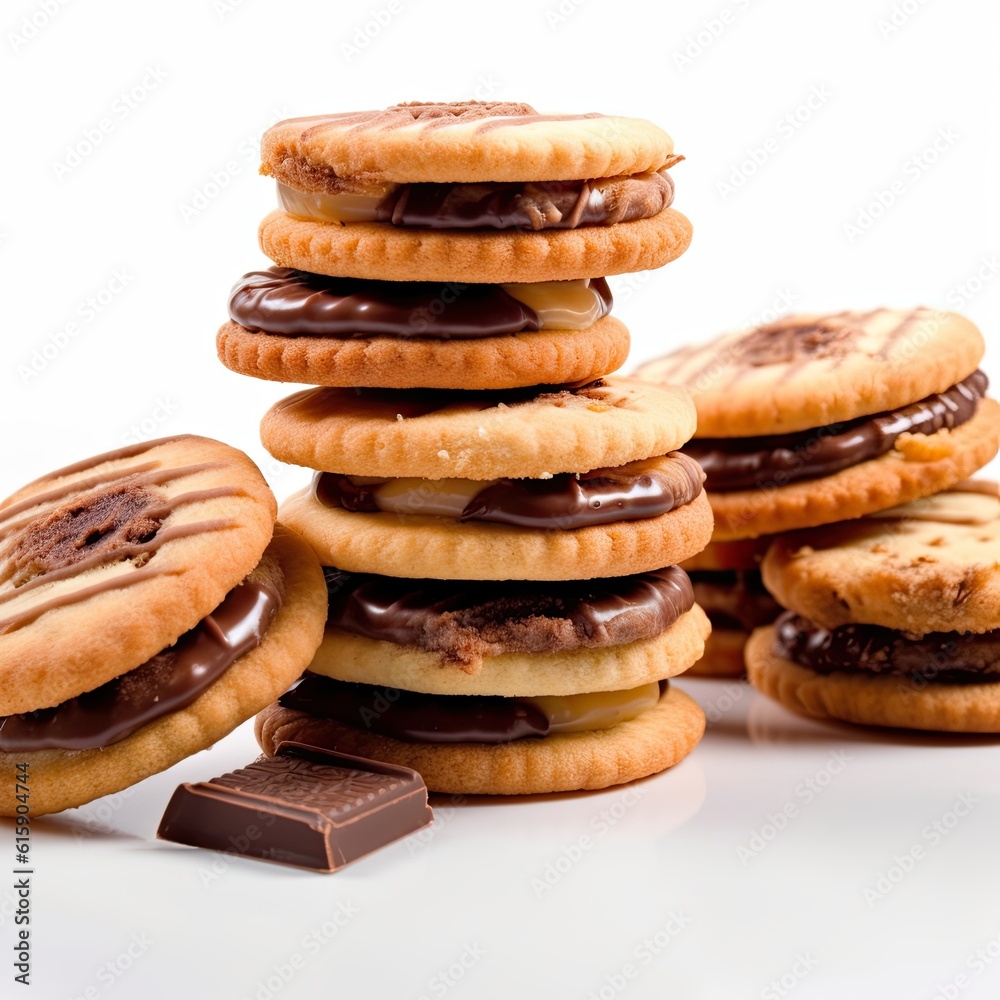 Biscuits with chocolate filling, certified, ai, Biscuits with chocolate filling, certified, ai,