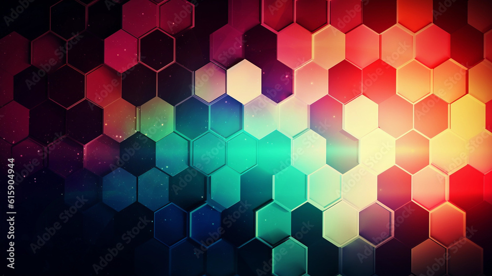 Digital hexagon abstract background Digital hexagon abstract background