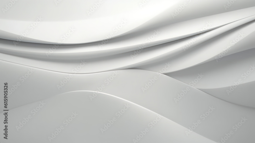 Fototapeta premium Futuristic gray paper background with smooth surface, AI generated