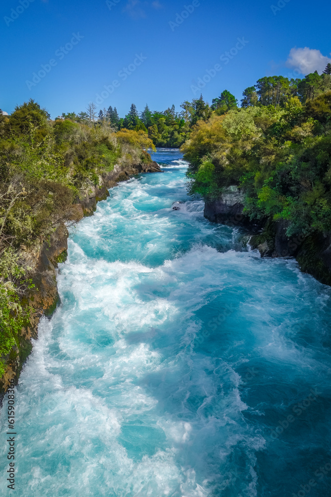Huka falls landscape, Taupo region, New Zealand Huka falls landscape, Taupo region, New Zealand