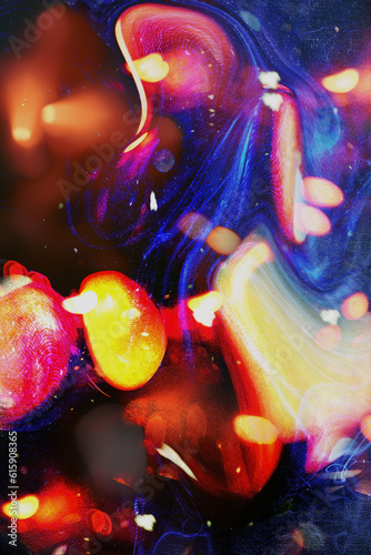 Abstract Colorful liquify Background Design. 