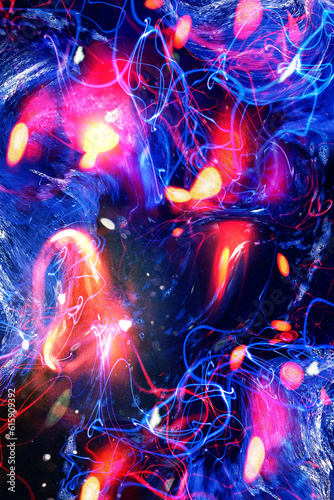 Fototapeta Naklejka Na Ścianę i Meble -  abstract chaotic fractal background 3 d rendering 
