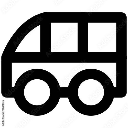 Set of Transport Bold Line Icons