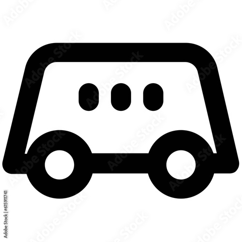 Set of Transport Bold Line Icons