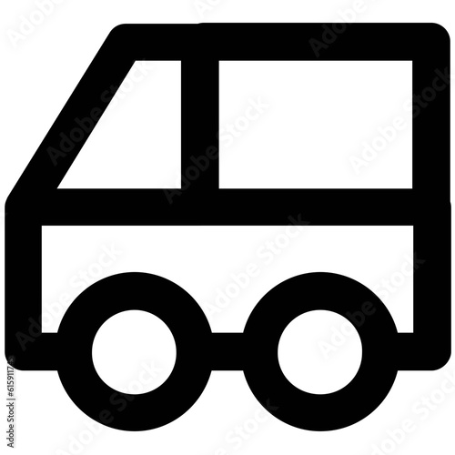 Set of Transport Bold Line Icons