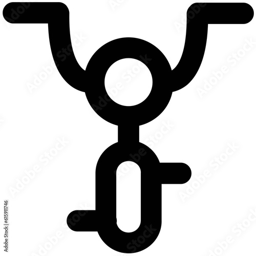 A handy icon design of baby cycle