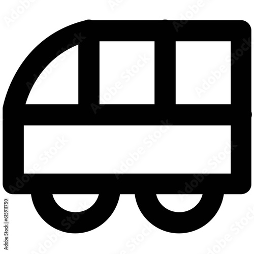 Set of Transport Bold Line Icons