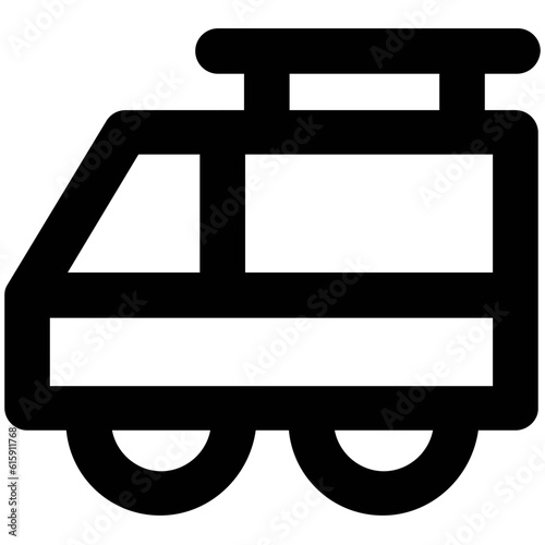 Set of Transport Bold Line Icons