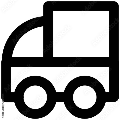 Set of Transport Bold Line Icons