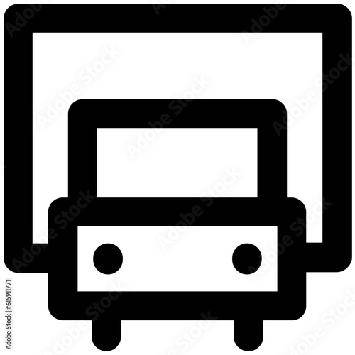 Set of Transport Bold Line Icons
