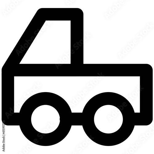 Set of Transport Bold Line Icons