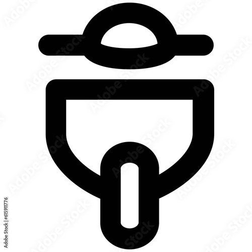 A handy icon design of baby cycle