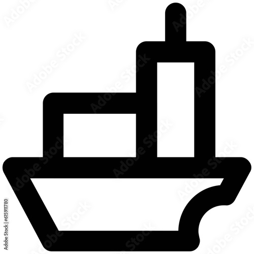 Set of Transport Bold Line Icons