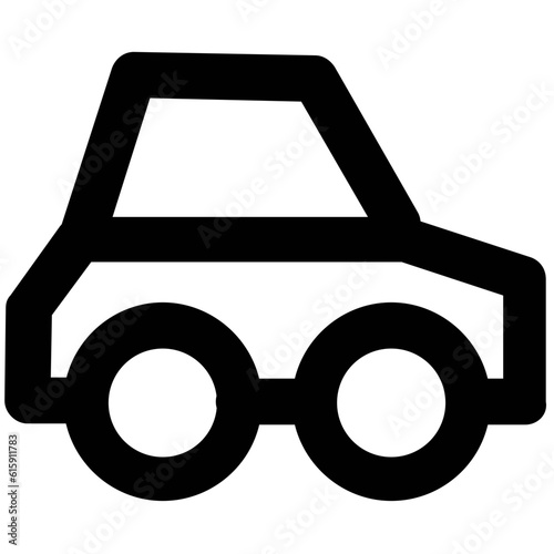 Set of Transport Bold Line Icons