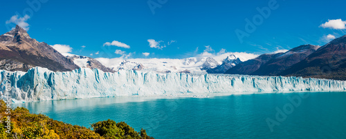Panorama of glacier Perito Moreno in Patagonia, South America