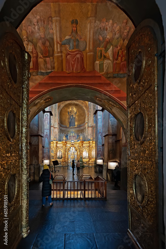 Interior of St. Sophia Cathedral in Kyiv, Ukraine © havoc