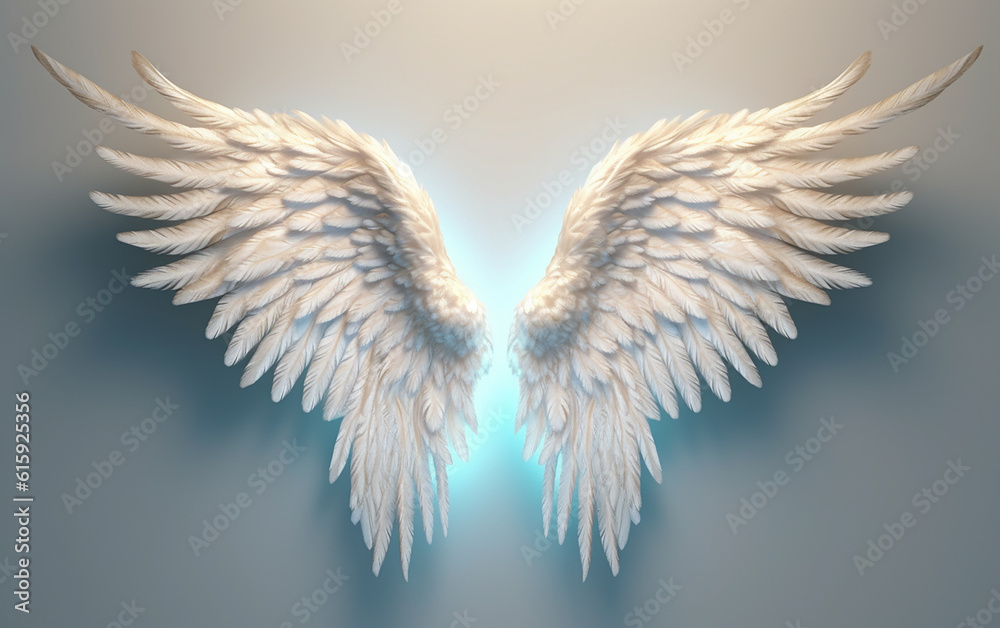 Fototapeta premium Angel wings. Generative AI