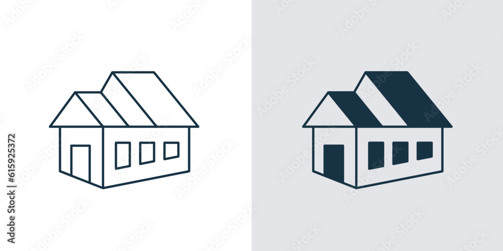 Fototapeta premium Modern house icon vector illustration