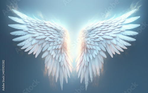 Angel wings. Generative AI © omune