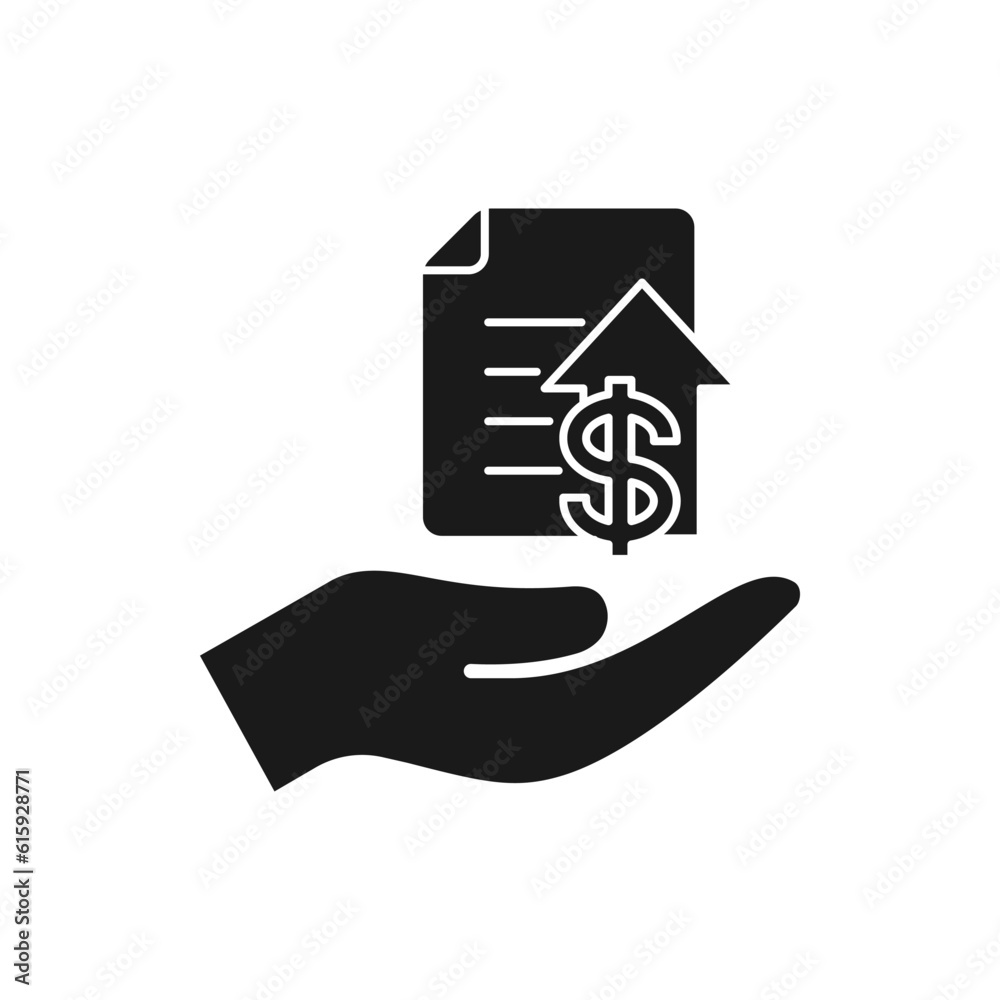 Financial growth reports icon flat style isolated on white background. Vector illustration Financial growth reports icon flat style isolated on white background. Vector illustration