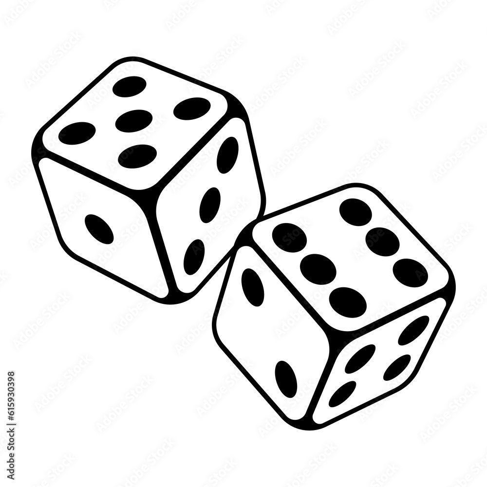 Playing dice illustration. Game craps image. Casino and betting background. Playing dice illustration. Game craps image. Casino and betting background.