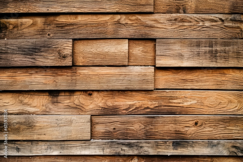 Old weathered wooden plank background. © Saulo Collado