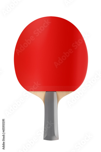 Table tennis racket isolated on white background