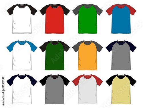 vector t shirt template collection for men