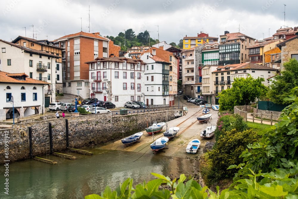 View of the old town of Mundaka