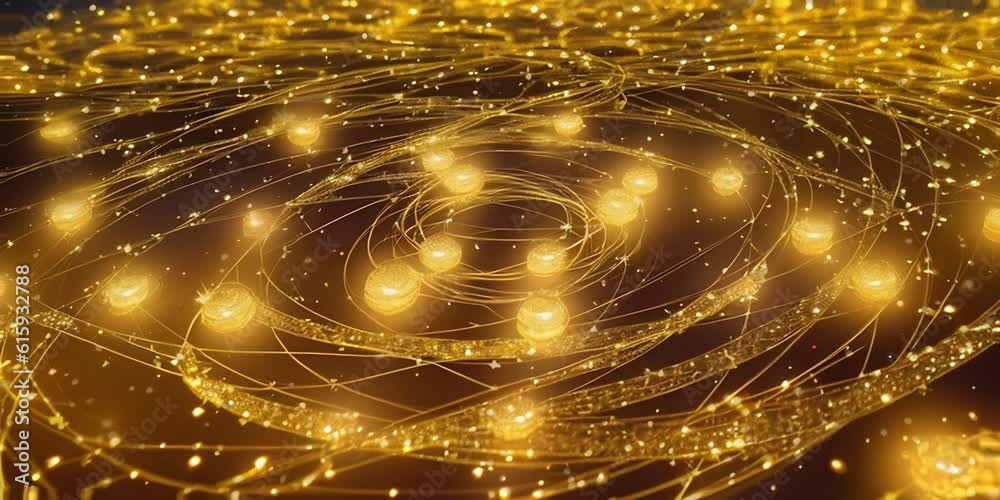Abstract golden festive geometric background 