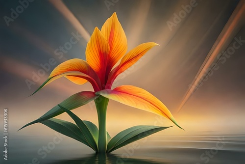orange tiger lily generative in ai technology