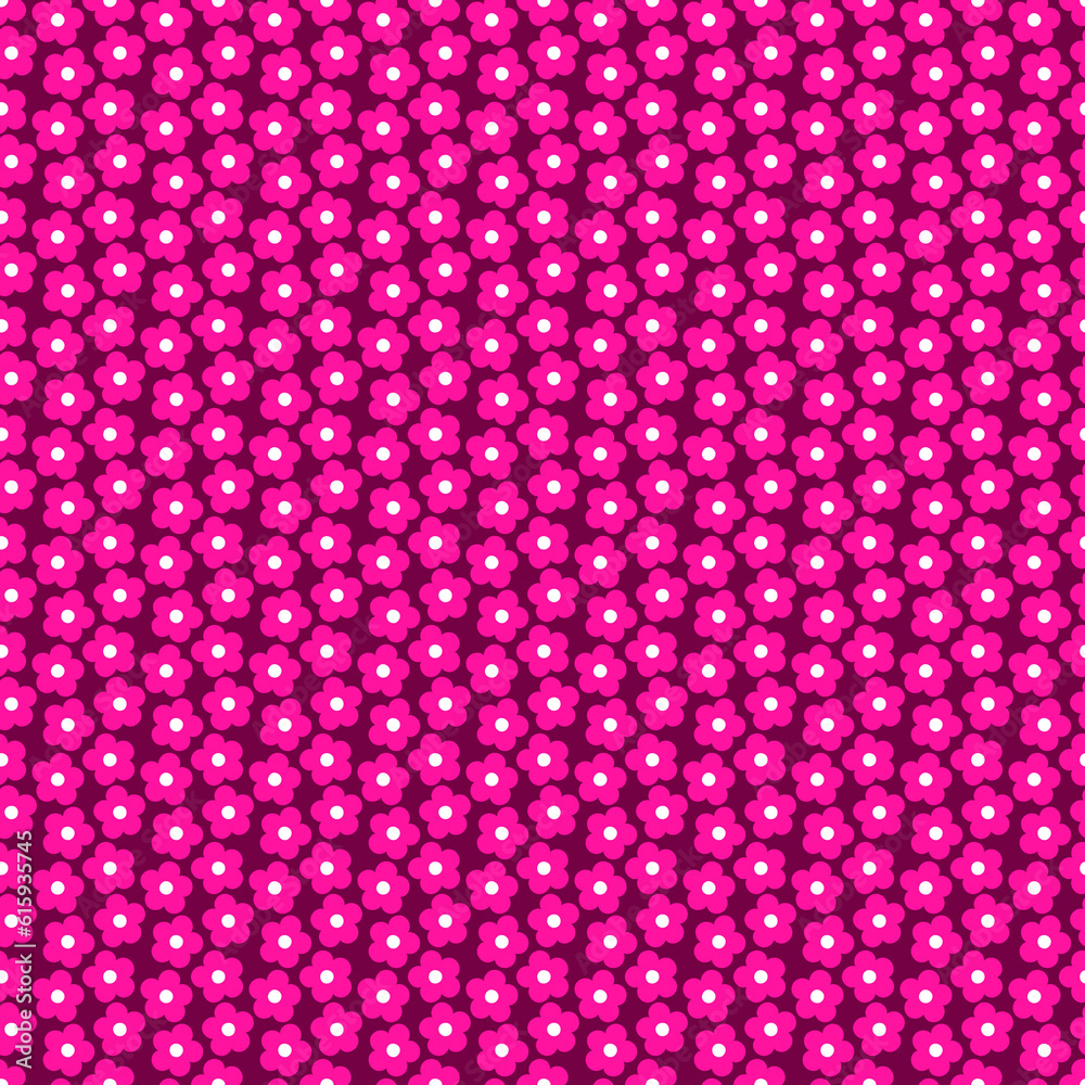 Seamless pattern with small pink flowers Seamless pattern with small pink flowers