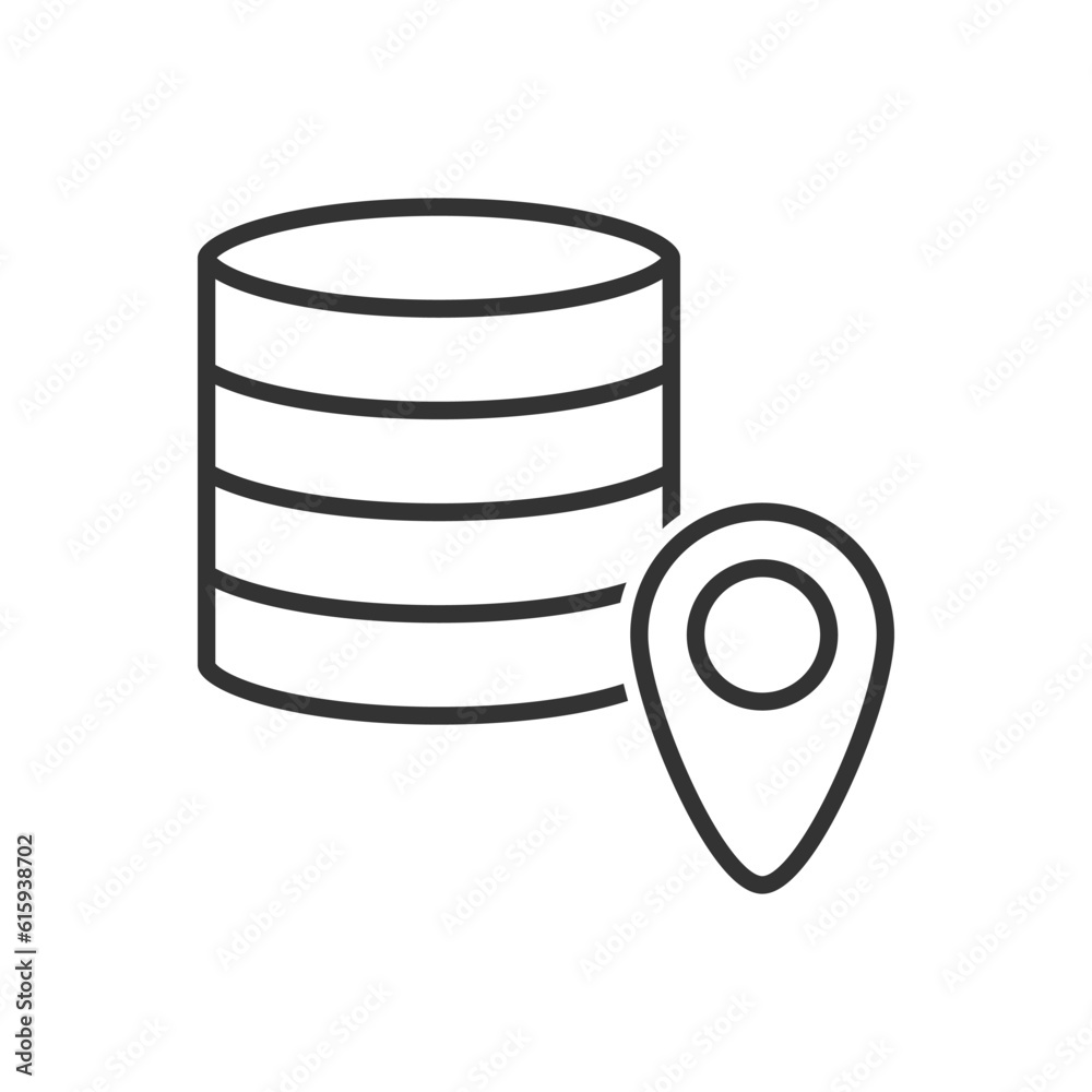 Data Center Location Icon - Server Location Icon Data Center Location Icon - Server Location Icon