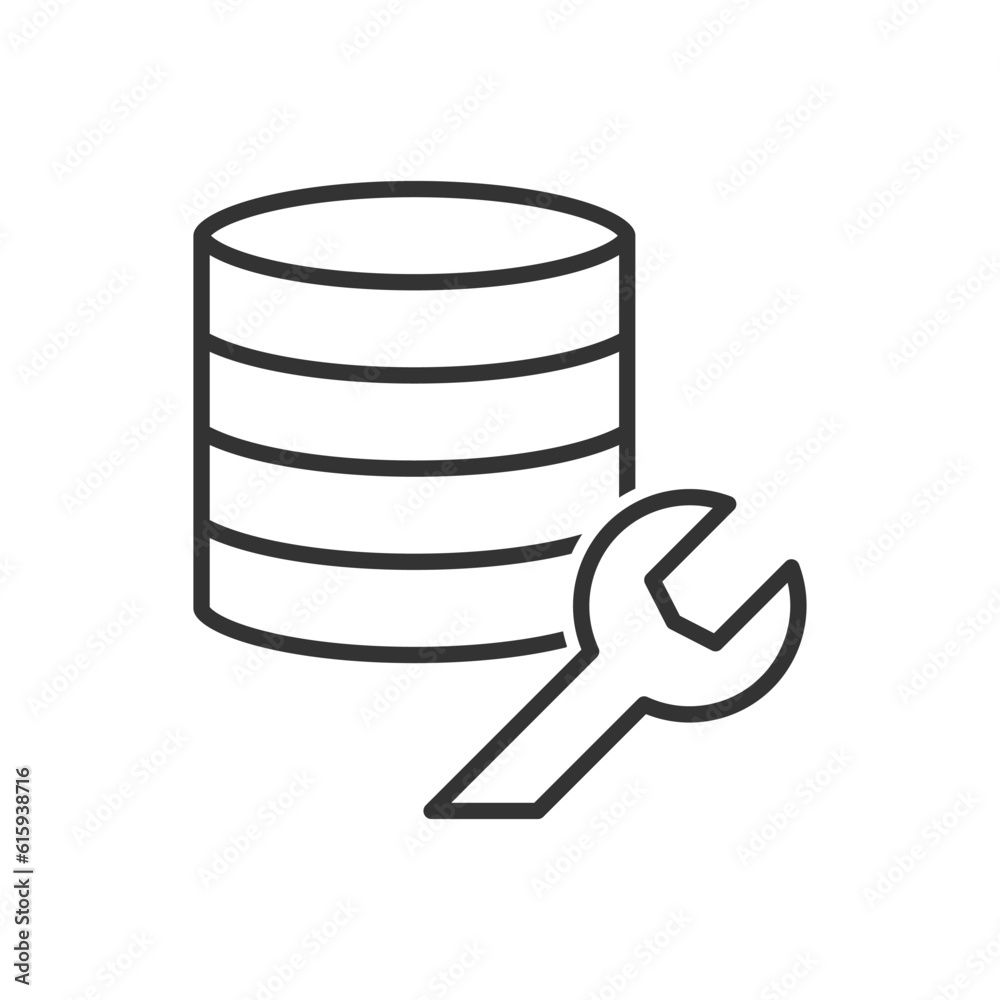 Data Center Maintenance Icon - Server repair Icon Data Center Maintenance Icon - Server repair Icon
