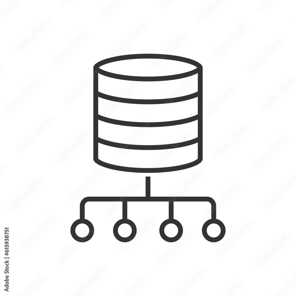 Data Center connect Icon - Server Network Icon